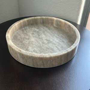 Round marble tray